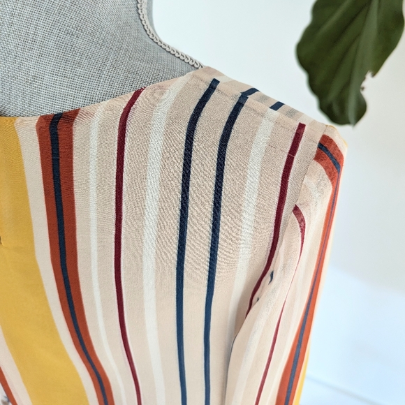 Anthropologie Striped Silk Blouse - Picture 5 of 7